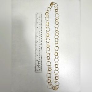 Gold loops necklace